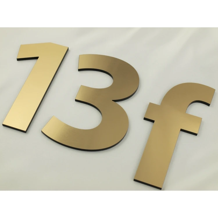 Zahlen und Buchstaben für Wand, Tür oder Gebäudefassade - lasergeschnitten - Höhe 14,5 cm