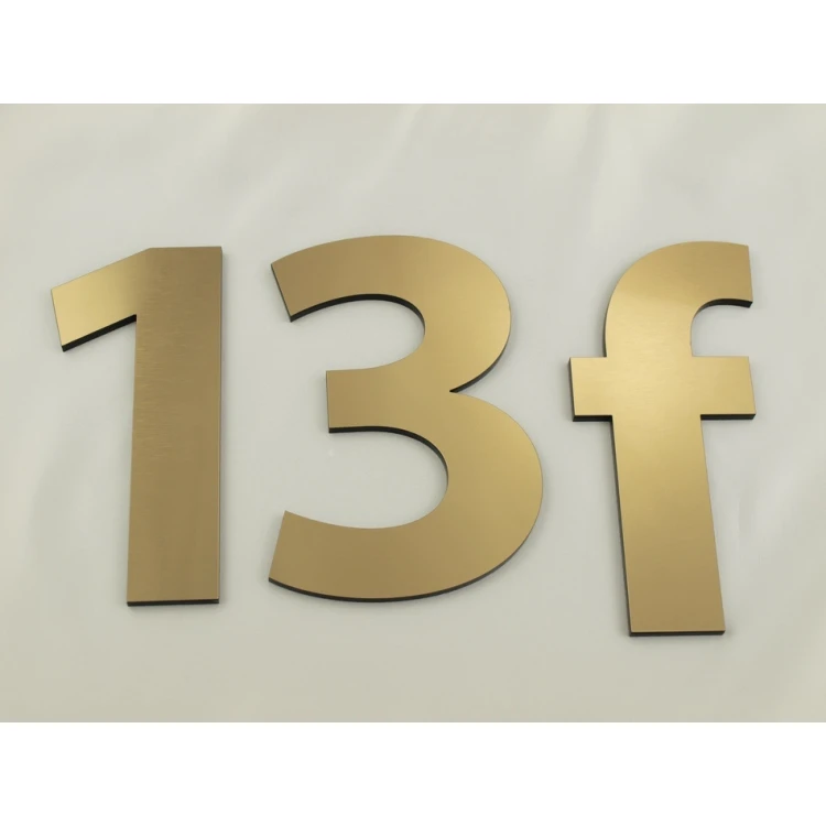 Zahlen und Buchstaben für Wand, Tür oder Gebäudefassade - lasergeschnitten - Höhe 14,5 cm