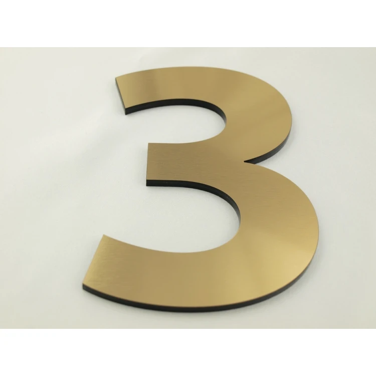 Zahlen und Buchstaben für Wand, Tür oder Gebäudefassade - lasergeschnitten - Höhe 14,5 cm