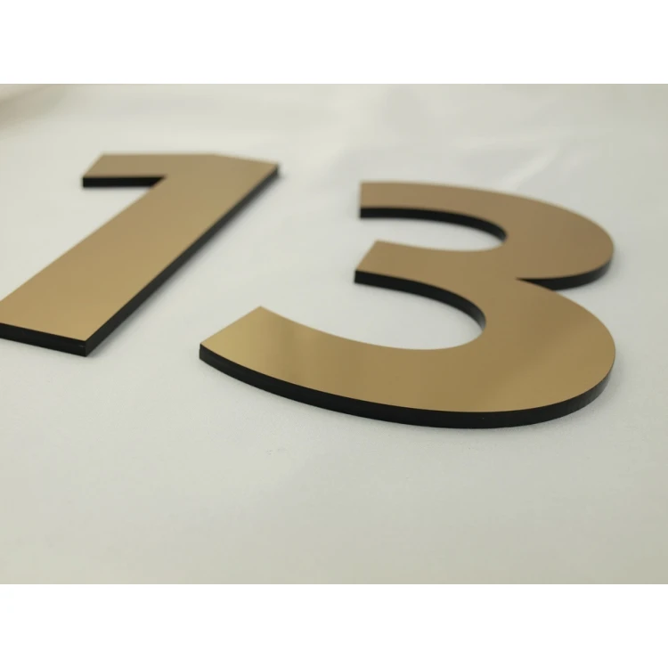 Zahlen und Buchstaben für Wand, Tür oder Gebäudefassade - lasergeschnitten - Höhe 14,5 cm