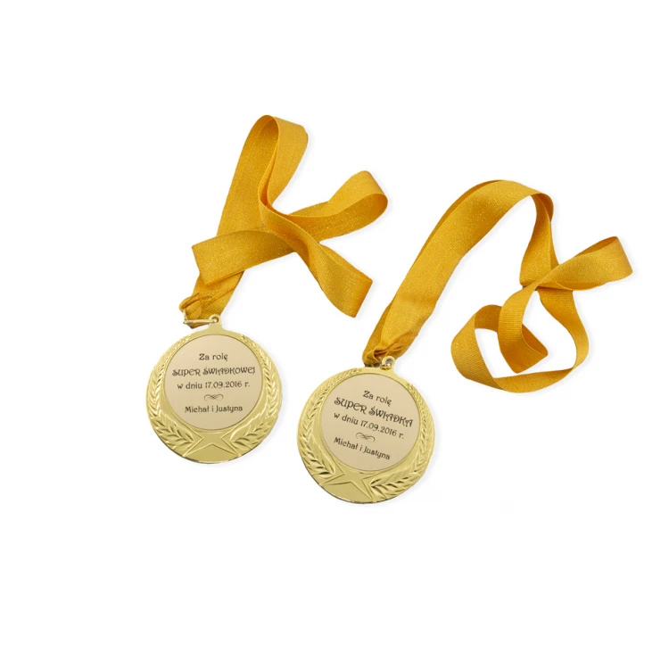 Goldmedaille mit Band - Durchmesser 70mm - MMC1170