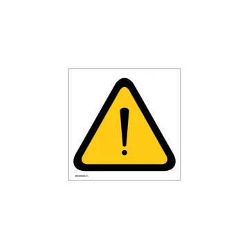 Allgemeines Warnschild - Abm. 150x150mm - PVC - UV-Druck - BHP001